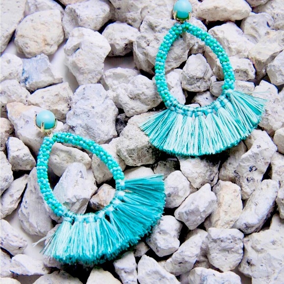 Stella & Dot Anne 2 in 1 Fringe Earrings - Picture 5 of 9